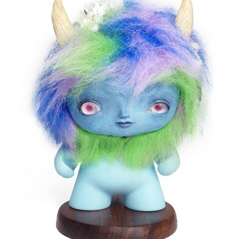 Little Blue Troll: Custom Mini Munny